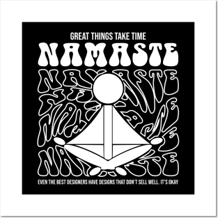 saying quotes namaste Posters and Art